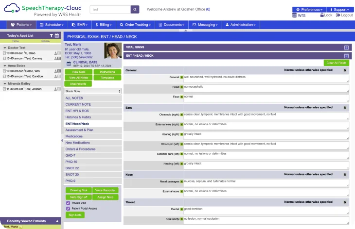 Comprehensive Solutions for Speech Therapists​ Screen