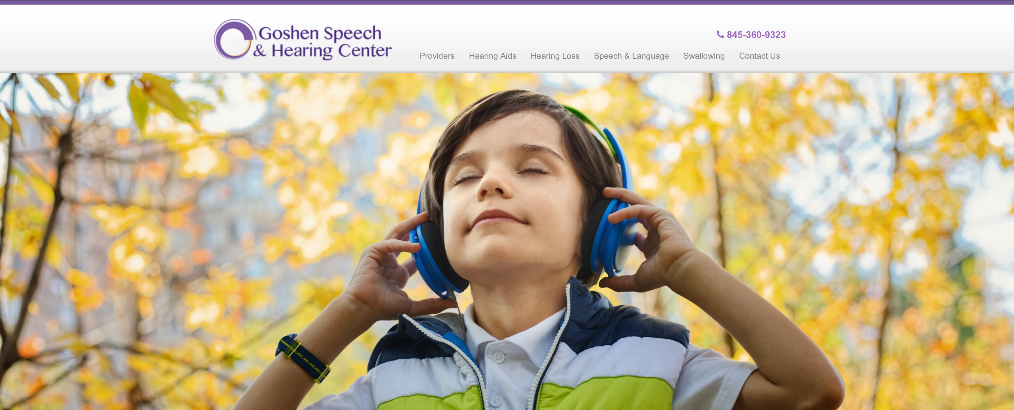 SpeechTherapy Website Homepage