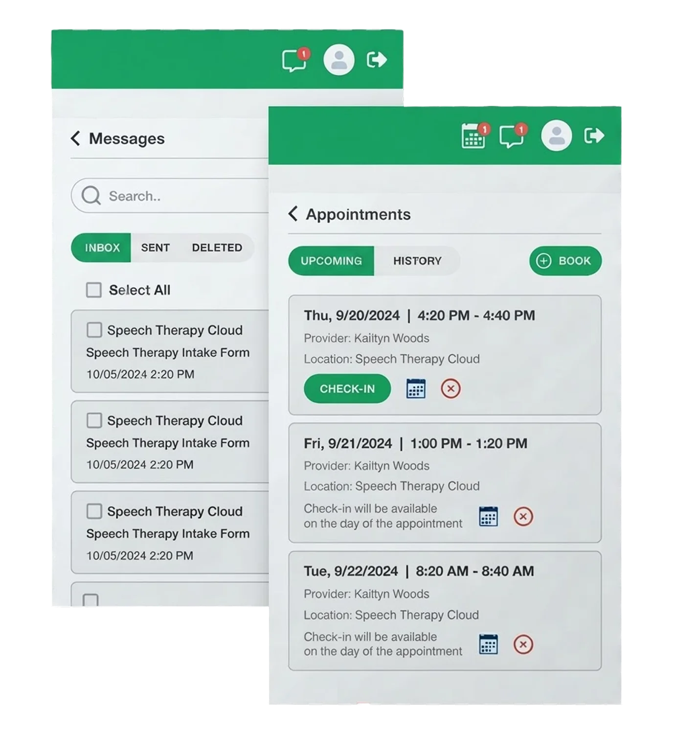 Patient Portal Messages and Appointments